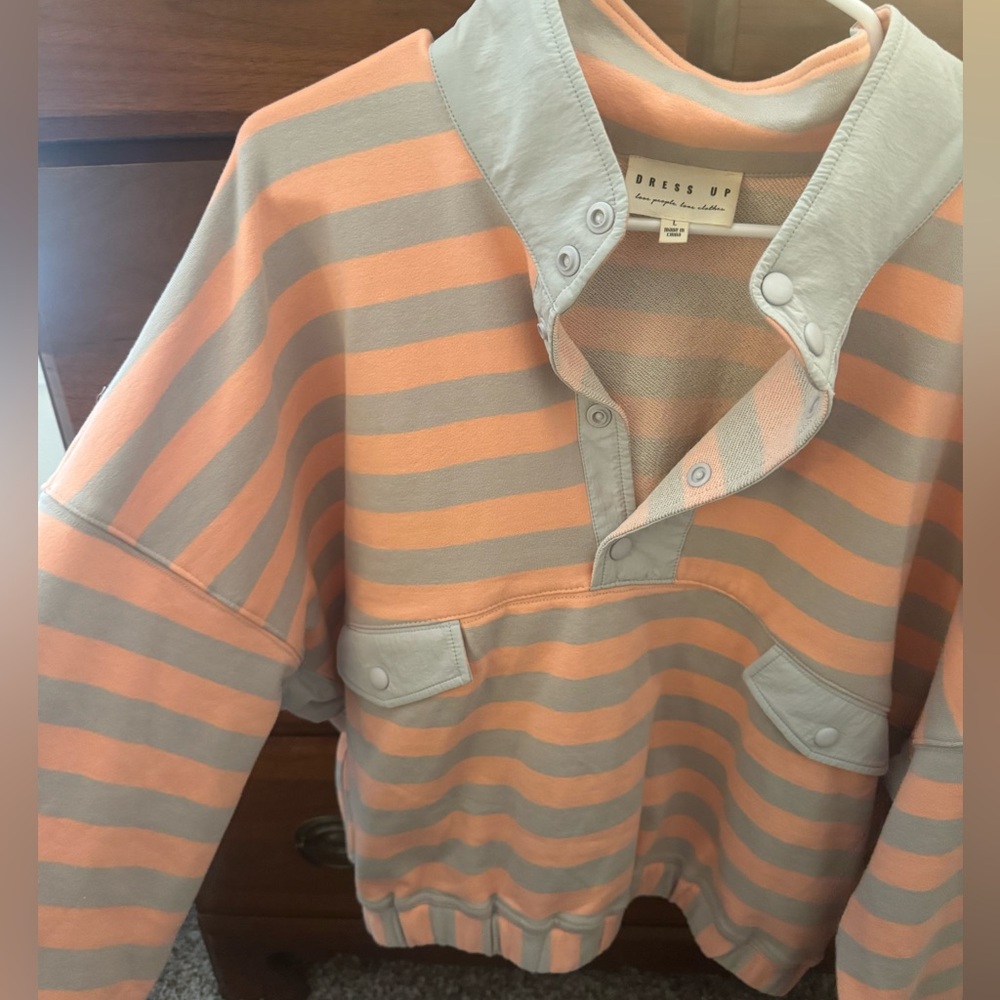 Everyday Put Together Stripe Button Pullover by D… - image 2